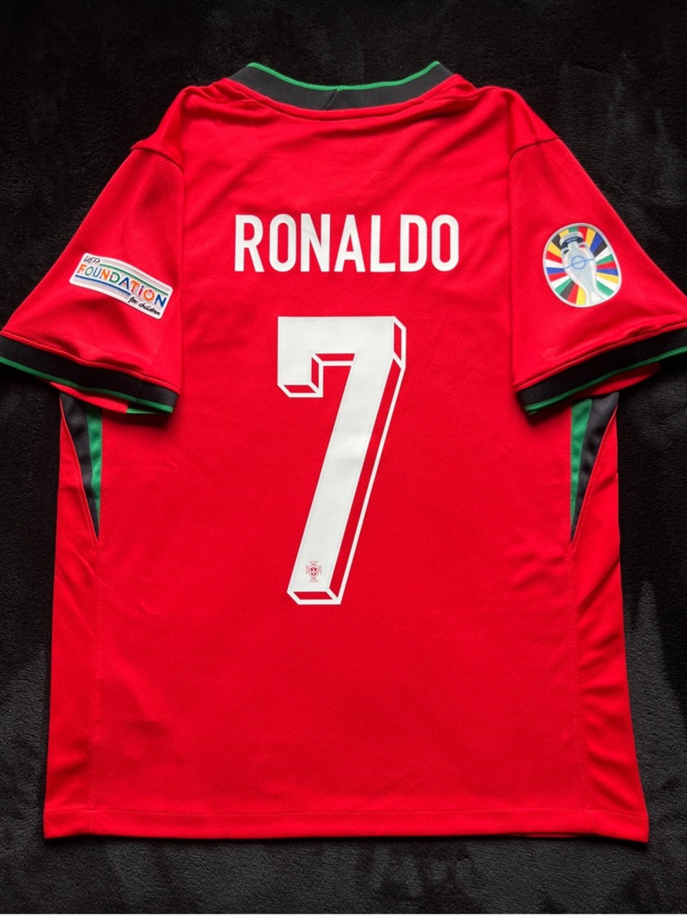 Ronaldo #7 Portugal Soccer Jersey 2024 Euro Red Kit